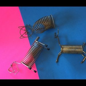 Vintage metal letter files